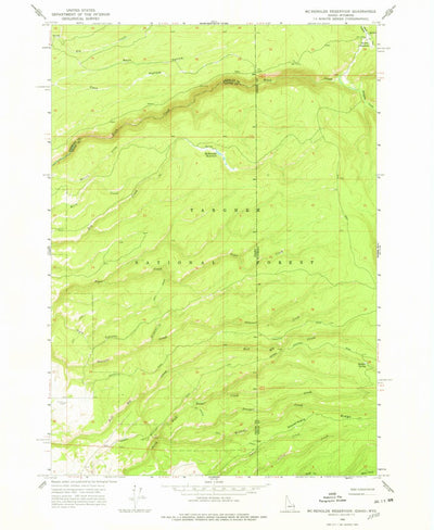 United States Geological Survey Mcrenolds Reservoir, ID-WY (1965, 24000-Scale) digital map