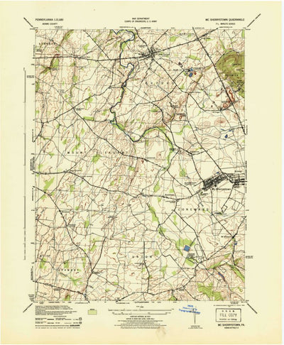 United States Geological Survey Mcsherrystown, PA (1944, 31680-Scale) digital map