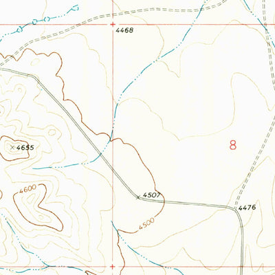 United States Geological Survey Mcveigh Hills, NM-TX (1970, 24000-Scale) digital map