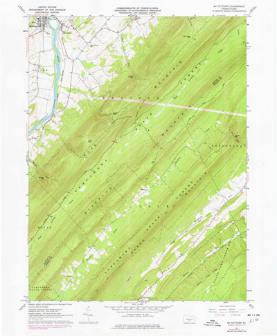 United States Geological Survey Mcveytown, PA (1961, 24000-Scale) digital map