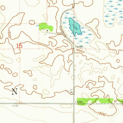United States Geological Survey Mcville, ND (1961, 24000-Scale) digital map