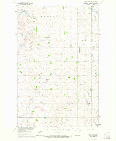 United States Geological Survey Mcville SE, ND (1963, 24000-Scale) digital map
