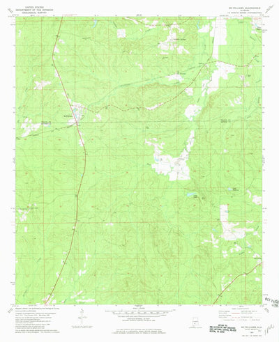 United States Geological Survey Mcwilliams, AL (1981, 24000-Scale) digital map