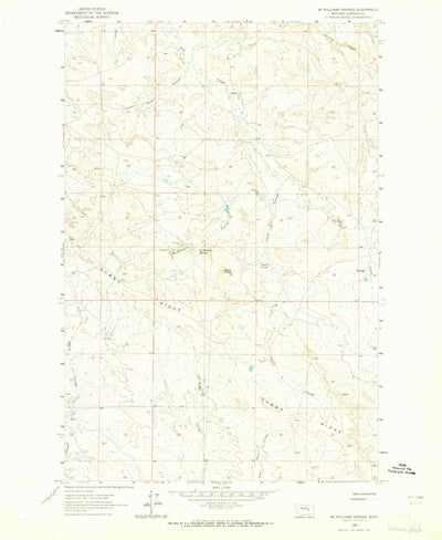 United States Geological Survey Mcwilliams Springs, MT (1963, 24000-Scale) digital map