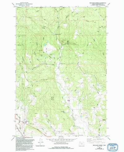 United States Geological Survey Meacham Corner, OR (1979, 24000-Scale) digital map