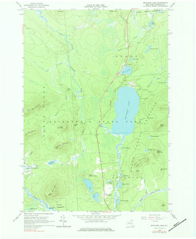 United States Geological Survey Meacham Lake, NY (1964, 24000-Scale) digital map