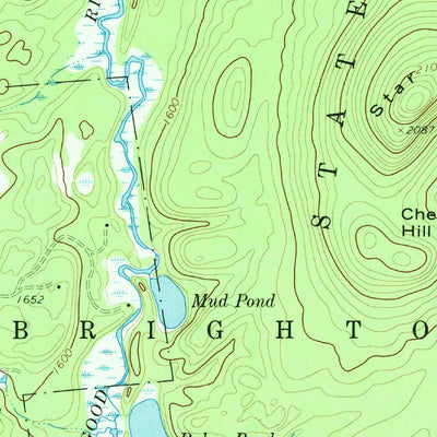 United States Geological Survey Meacham Lake, NY (1964, 24000-Scale) digital map