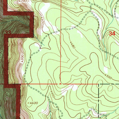 United States Geological Survey Meacham Lake, OR (1995, 24000-Scale) digital map