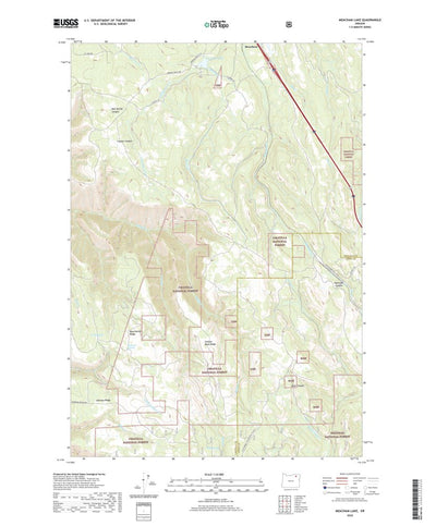 United States Geological Survey Meacham Lake, OR (2020, 24000-Scale) digital map