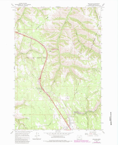 United States Geological Survey Meacham, OR (1964, 24000-Scale) digital map