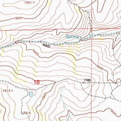 United States Geological Survey Meachum Ridge, UT (1998, 24000-Scale) digital map