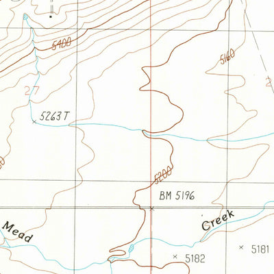 United States Geological Survey Mead Creek, MT (1986, 24000-Scale) digital map