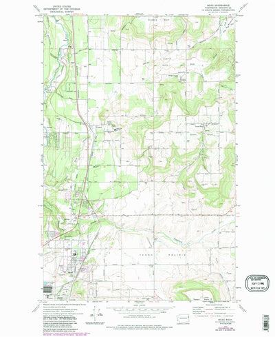 United States Geological Survey Mead, WA (1973, 24000-Scale) digital map