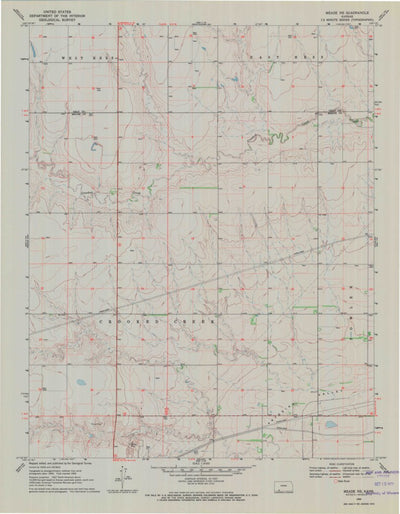 United States Geological Survey Meade NE, KS (1969, 24000-Scale) digital map