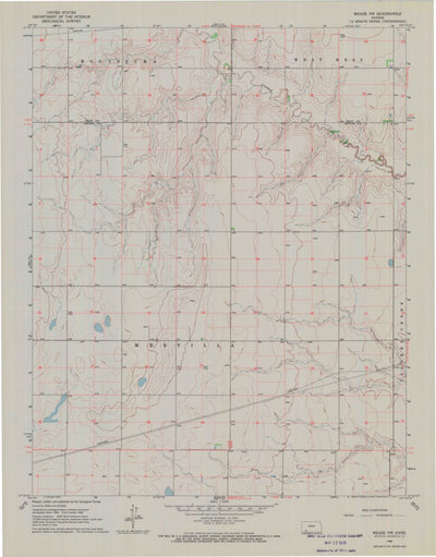 United States Geological Survey Meade NW, KS (1968, 24000-Scale) digital map