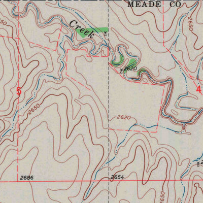 United States Geological Survey Meade NW, KS (1968, 24000-Scale) digital map