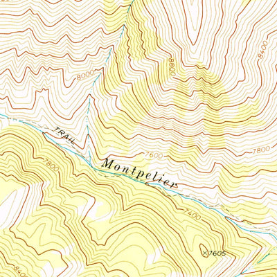 United States Geological Survey Meade Peak, ID (1970, 24000-Scale) digital map