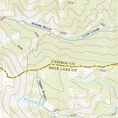 United States Geological Survey Meade Peak, ID (2020, 24000-Scale) digital map