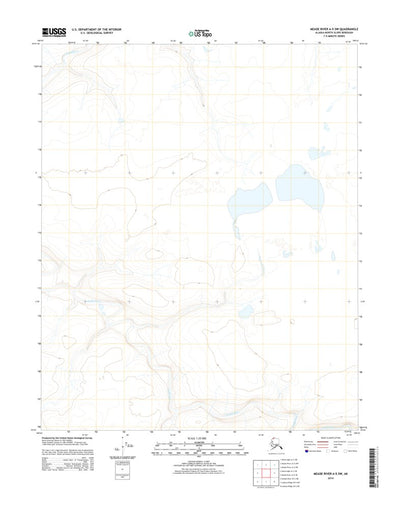 United States Geological Survey Meade River A-5 SW, AK (2014, 25000-Scale) digital map