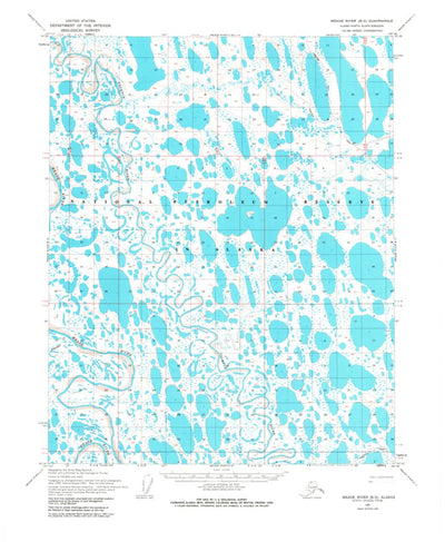 United States Geological Survey Meade River B-2, AK (1955, 63360-Scale) digital map