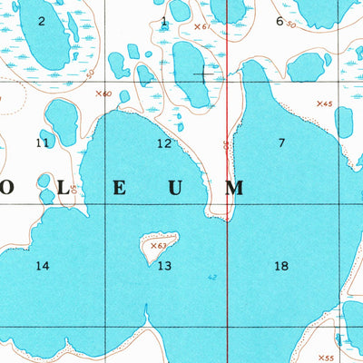 United States Geological Survey Meade River B-2, AK (1955, 63360-Scale) digital map