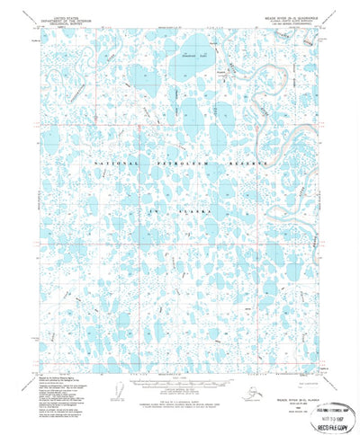 United States Geological Survey Meade River B-3, AK (1955, 63360-Scale) digital map