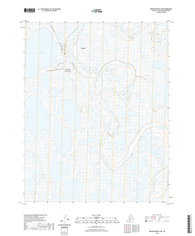 United States Geological Survey Meade River B-3 NE, AK (2020, 25000-Scale) digital map