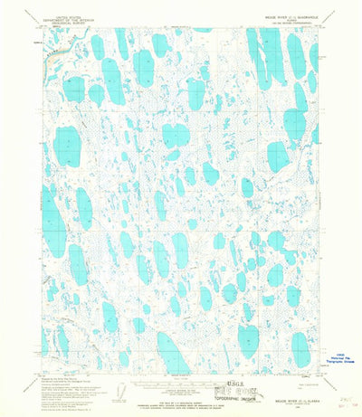 United States Geological Survey Meade River C-1, AK (1955, 63360-Scale) digital map