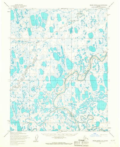 United States Geological Survey Meade River C-3, AK (1955, 63360-Scale) digital map