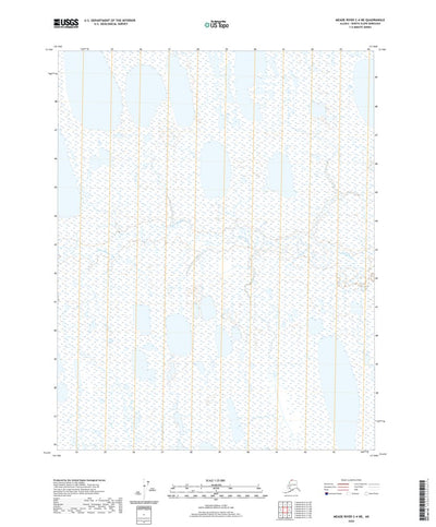 United States Geological Survey Meade River C-4 NE, AK (2020, 25000-Scale) digital map