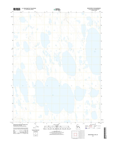 United States Geological Survey Meade River C-5 NE, AK (2014, 25000-Scale) digital map