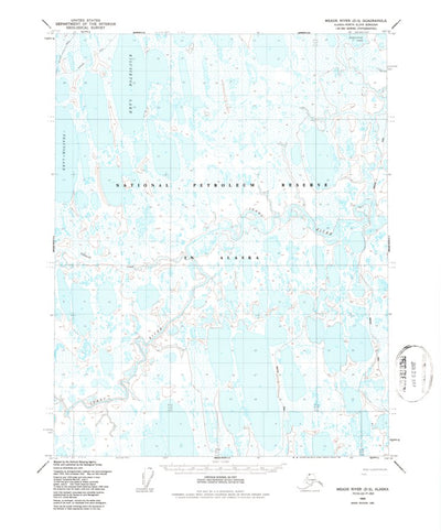 United States Geological Survey Meade River D-2, AK (1955, 63360-Scale) digital map