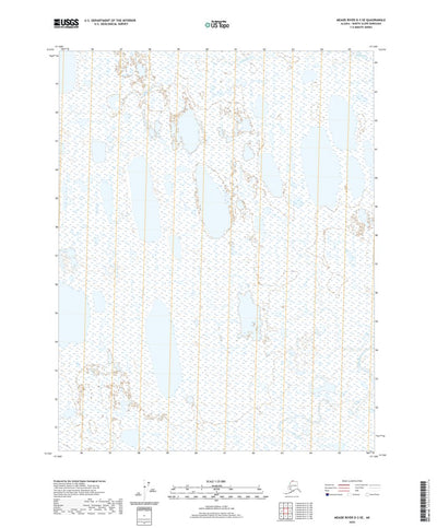 United States Geological Survey Meade River D-3 SE, AK (2020, 25000-Scale) digital map