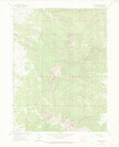 United States Geological Survey Meaden Peak, CO (1962, 24000-Scale) digital map