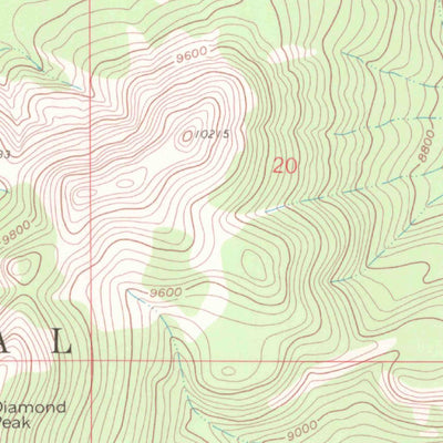 United States Geological Survey Meaden Peak, CO (1962, 24000-Scale) digital map