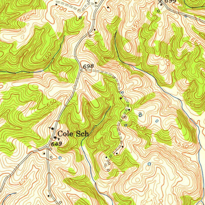 United States Geological Survey Meador, KY (1954, 24000-Scale) digital map