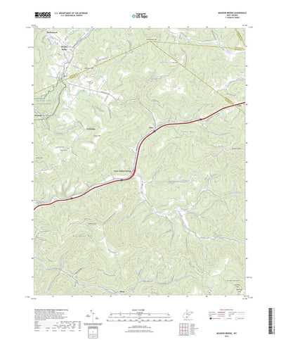 United States Geological Survey Meadow Bridge, WV (2023, 24000-Scale) digital map