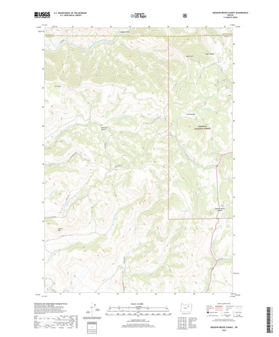 United States Geological Survey Meadow Brook Summit, OR (2020, 24000-Scale) digital map