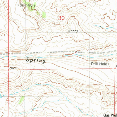 United States Geological Survey Meadow Canyon, WY (1980, 24000-Scale) digital map
