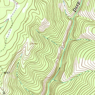 United States Geological Survey Meadow Creek Lake, CO (1966, 24000-Scale) digital map