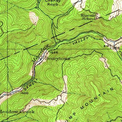 United States Geological Survey Meadow Creek, WV (1912, 62500-Scale) digital map