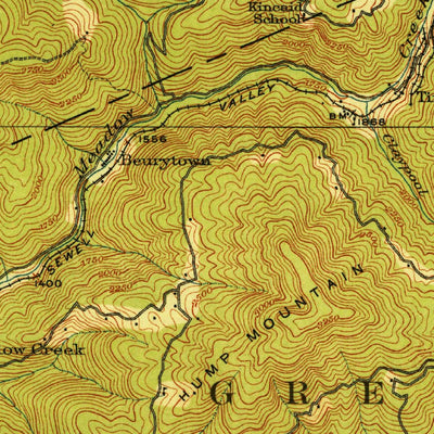 United States Geological Survey Meadow Creek, WV (1915, 62500-Scale) digital map