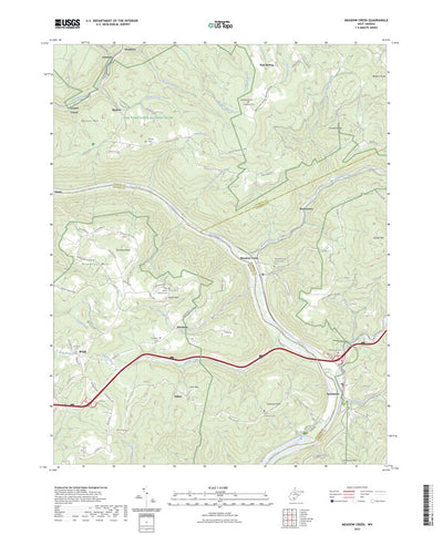 United States Geological Survey Meadow Creek, WV (2023, 24000-Scale) digital map