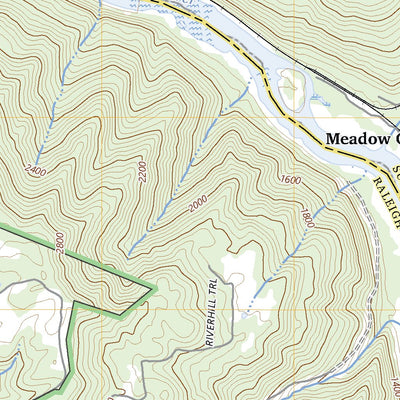 United States Geological Survey Meadow Creek, WV (2023, 24000-Scale) digital map