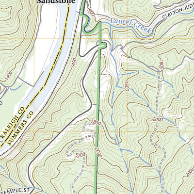 United States Geological Survey Meadow Creek, WV (2023, 24000-Scale) digital map