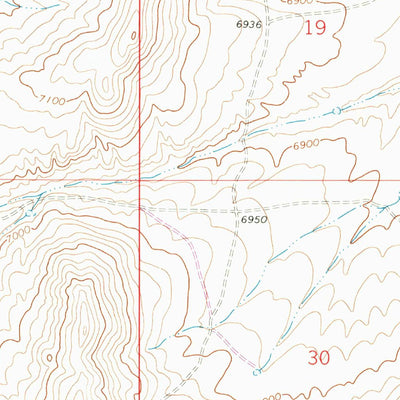 United States Geological Survey Meadow Draw, WY (1965, 24000-Scale) digital map