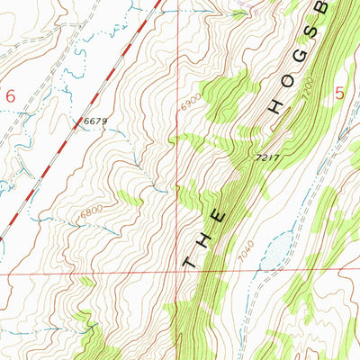 United States Geological Survey Meadow Draw, WY (1965, 24000-Scale) digital map