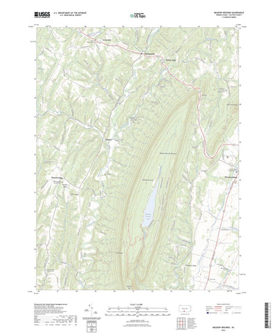United States Geological Survey Meadow Grounds, PA (2023, 24000-Scale) digital map