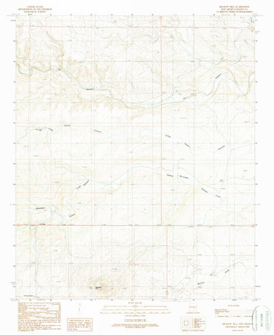 United States Geological Survey Meadow Hill, NM (1989, 24000-Scale) digital map