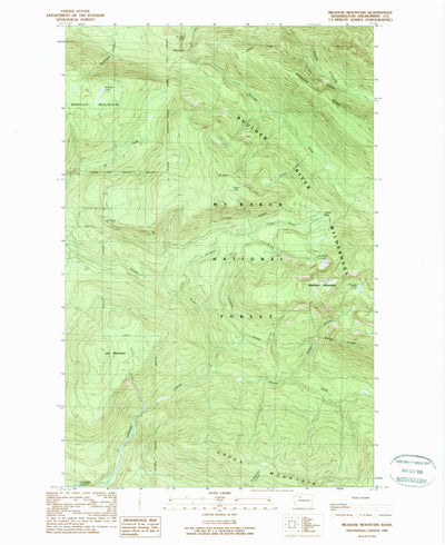 United States Geological Survey Meadow Mountain, WA (1989, 24000-Scale) digital map